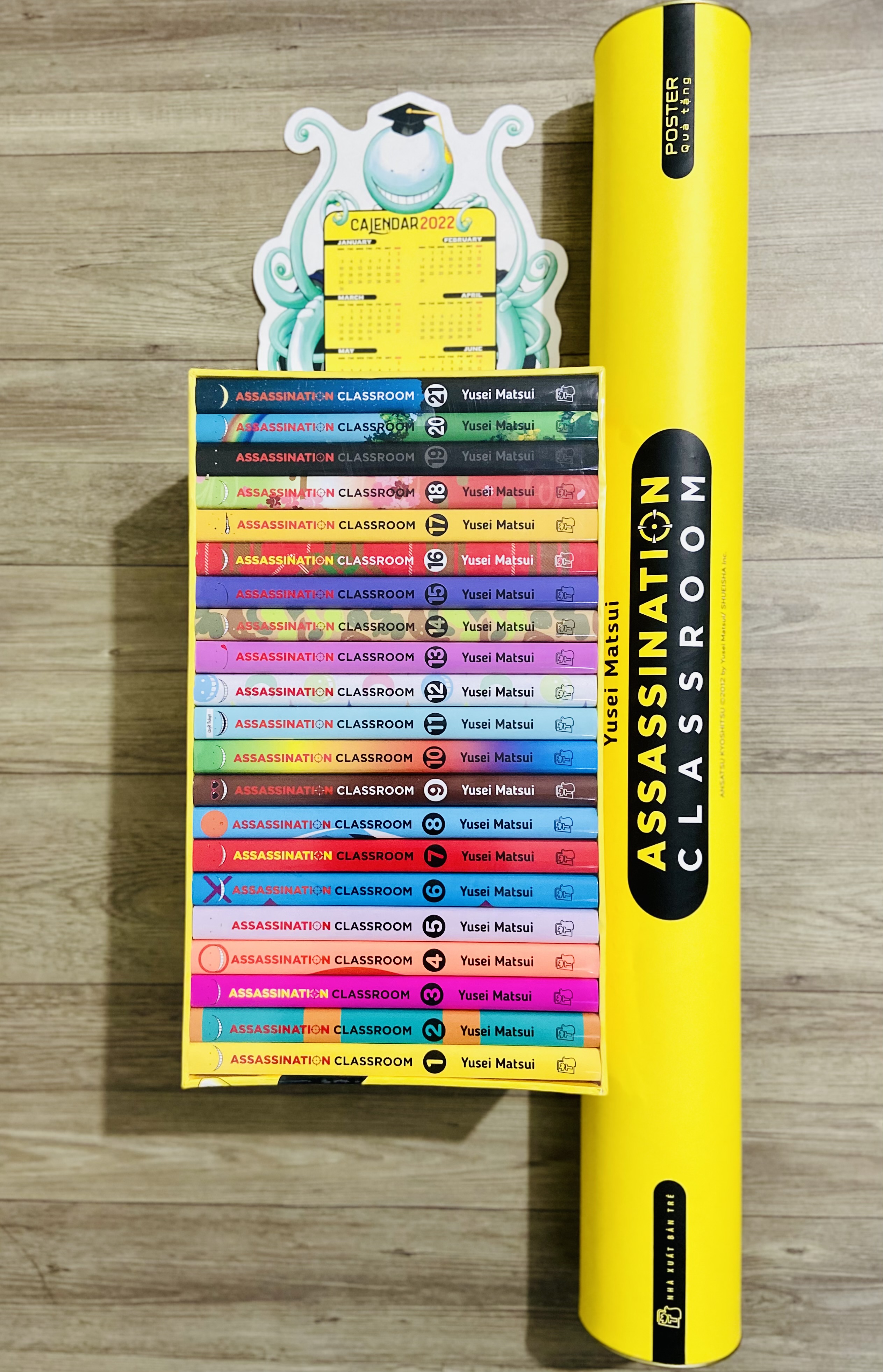 Truyện tranh Lớp học ám sát - Assassination Classroom trọn bộ 21 tập tặng kèm Boxset