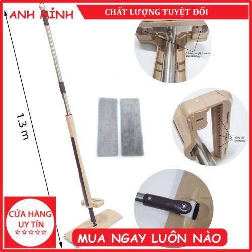 Bộ Cây Lau Nhà 360 Độ Tự Vắt Thông Minh Đa Năng Xoay 2 Vách Ngăn Cao Cấp