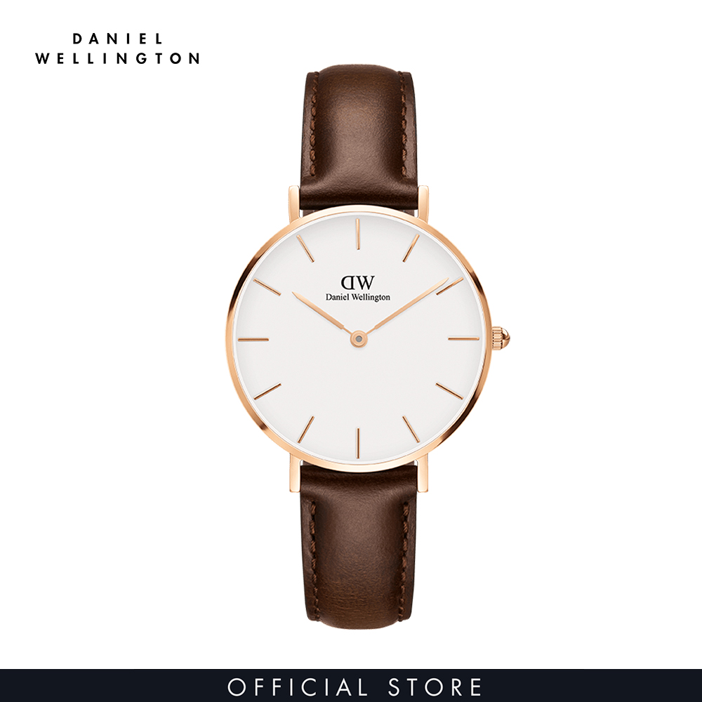 Đồng hồ Nữ Daniel Wellington dây da - Petite Bristol 32mm DW00100171