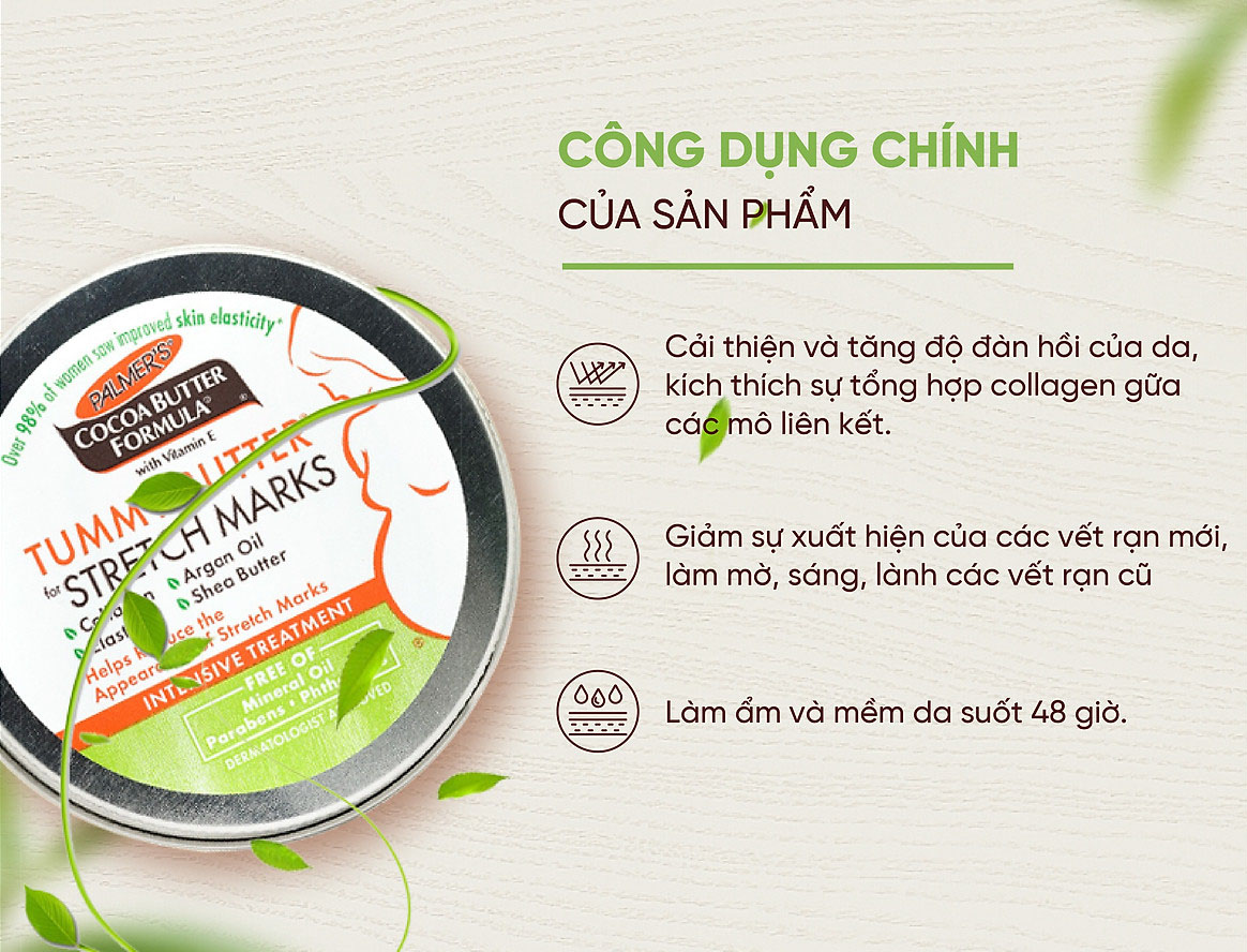 Kem chống rạn da PALMER'S Butter 125g