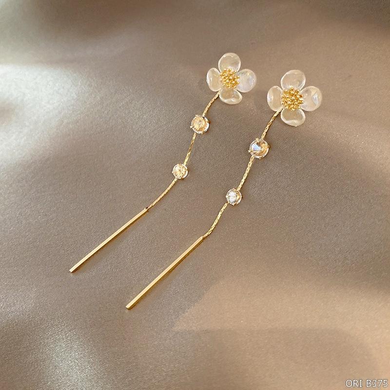 Bông tai nữ Bông hoa dáng dài Fiona độc đáo thời trang ORI ACCESSORIES B375