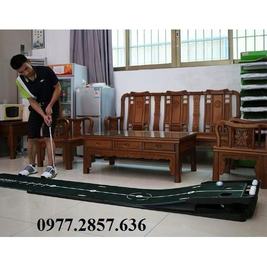 Thảm tập golf Putting 360 độ trong nhà mini luyện cú gạt bóng hiệu quả TT010