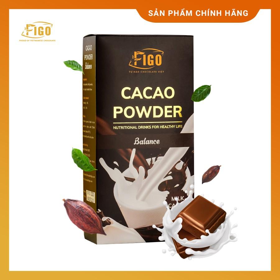 Bột Socola đắng 80% cacao ít đường dòng Balance Figo 250gram