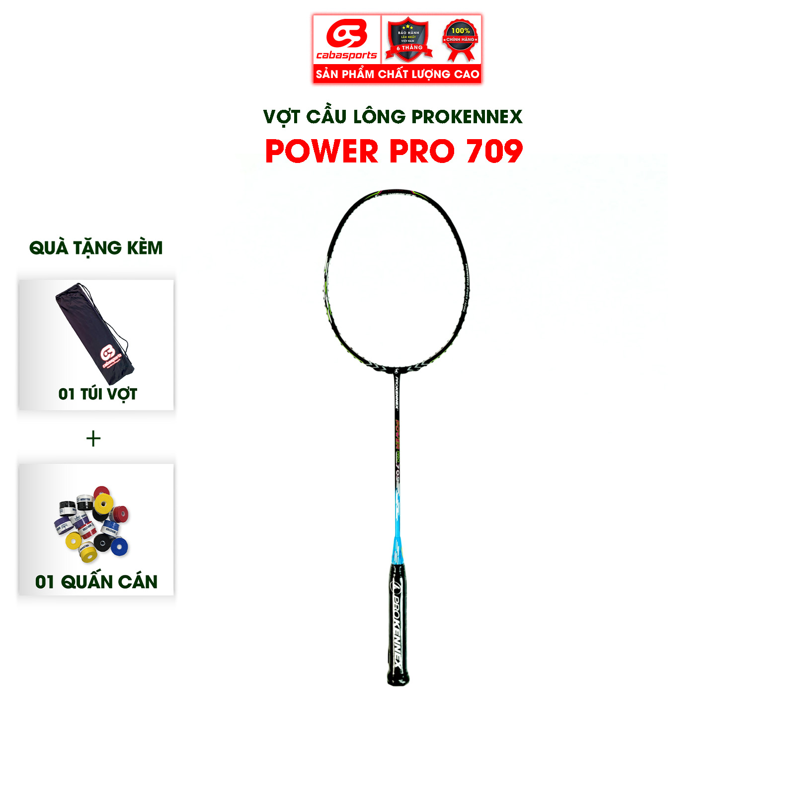 Vợt cầu lông ProKennex POWER PRO 709 chính hãng công thủ toàn diện (1 cây)