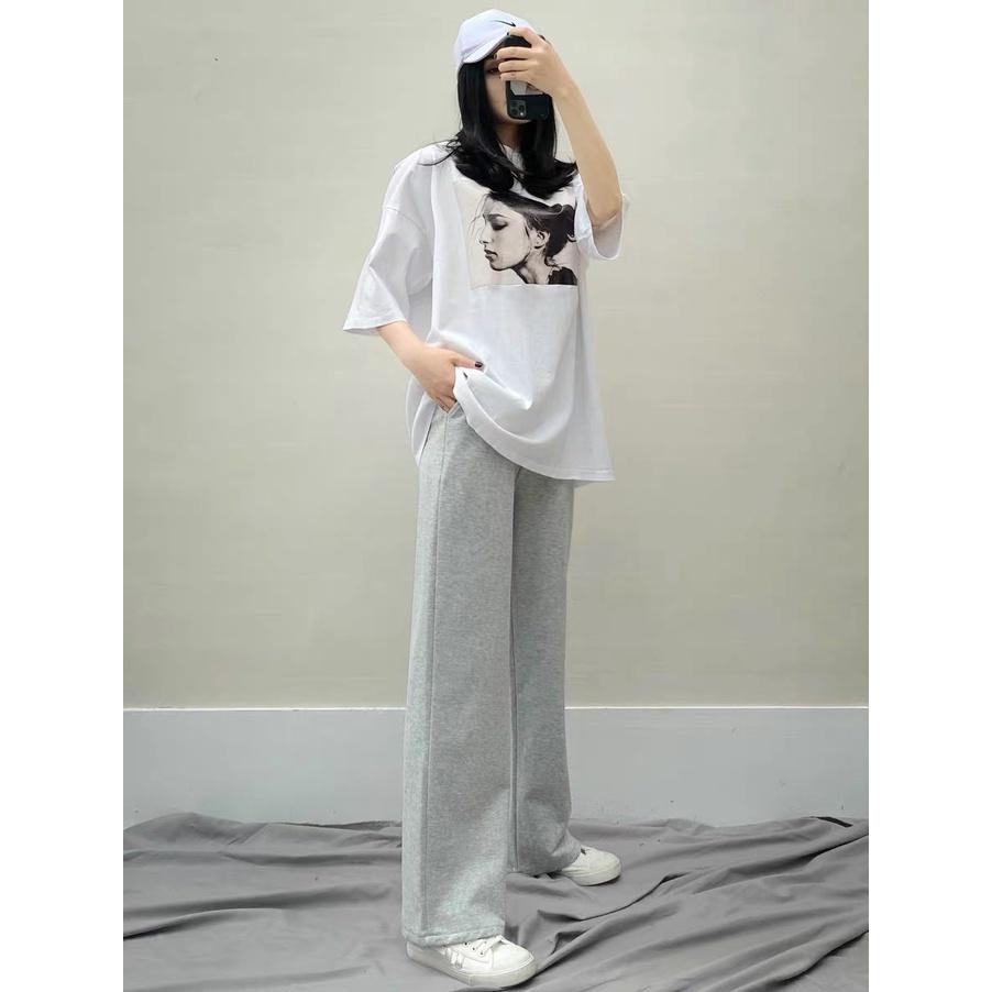 (HOT Trend)Quần Dài Ống Rộng Unisex , Quần Dài Ống Suông , quần dài jogger nam nữ , chất liệu thun da cá thoáng mát