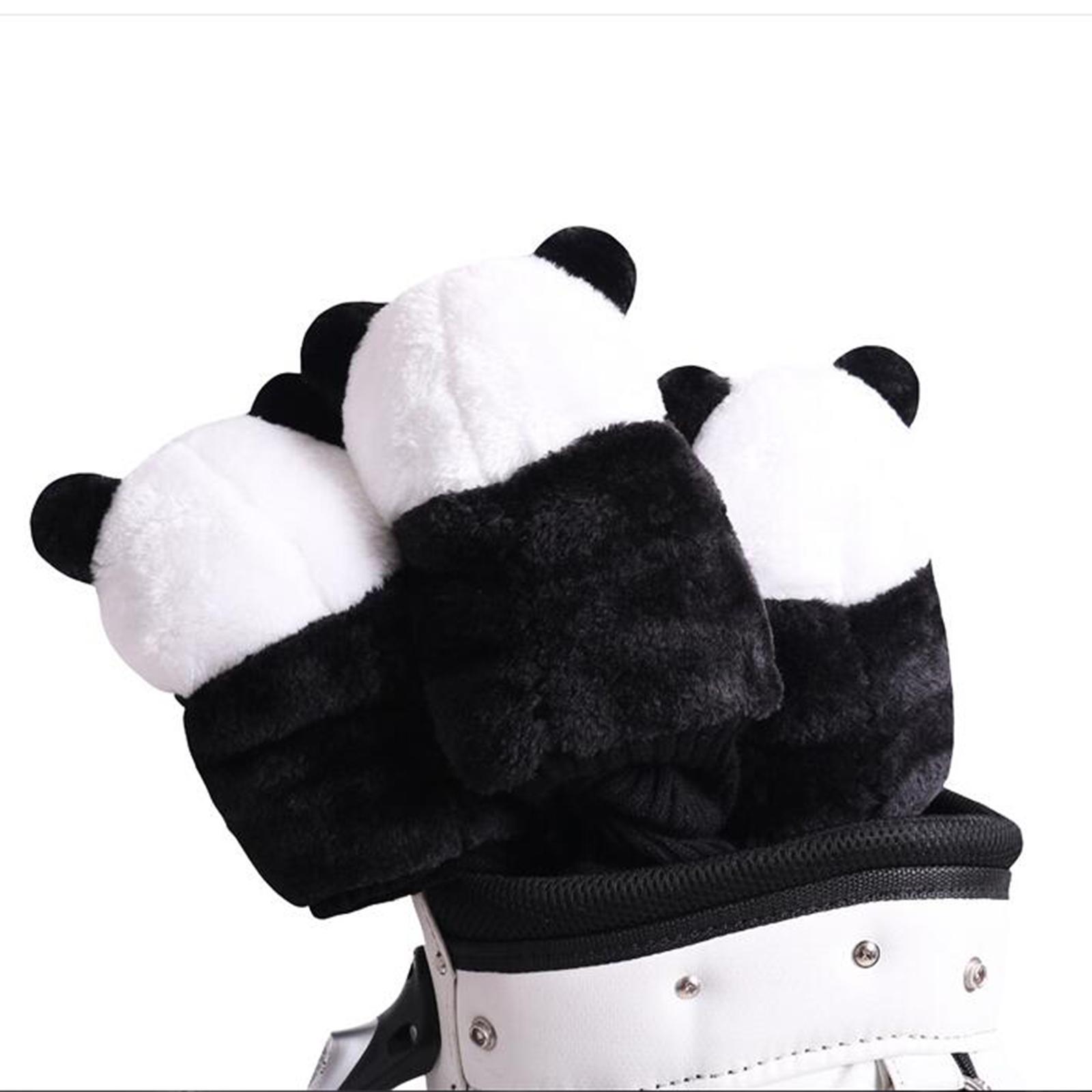 Cute Panda Golf Club Headcover  Cover for Driver Guard Equipment