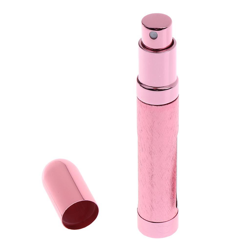 Travel 8ml Fine Mist Sprayer Bottle Makeup Atomizer Fragrance Aftershave Perfume Aluminum Essential Oil Container Vial