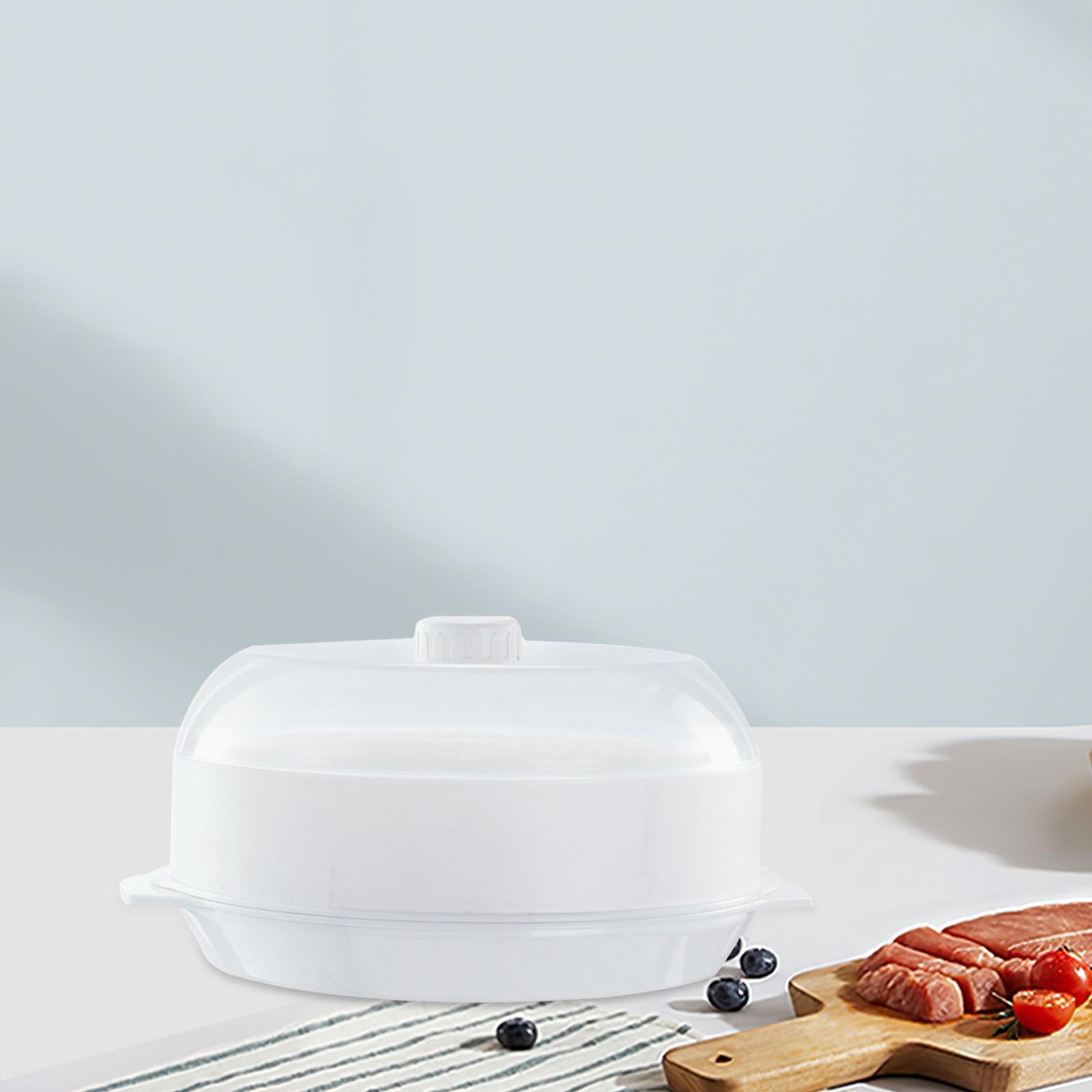 Microwave Food Steamer Stackable Food Container for Vegetables Kitchen Fish