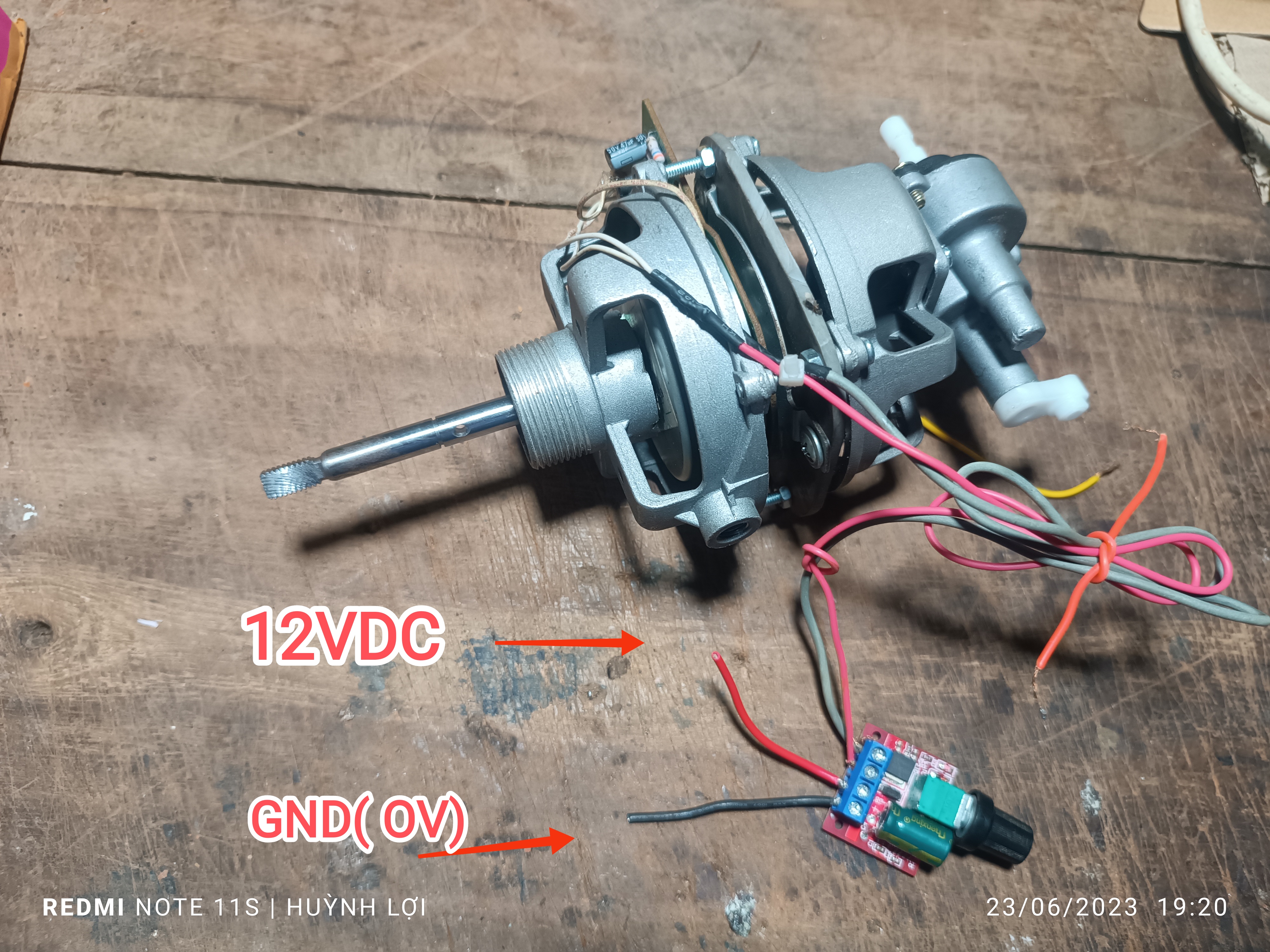 ĐẦU QUẠT 12 VDC không chổi than B3,B4 tặng kèm mạch điều tốc