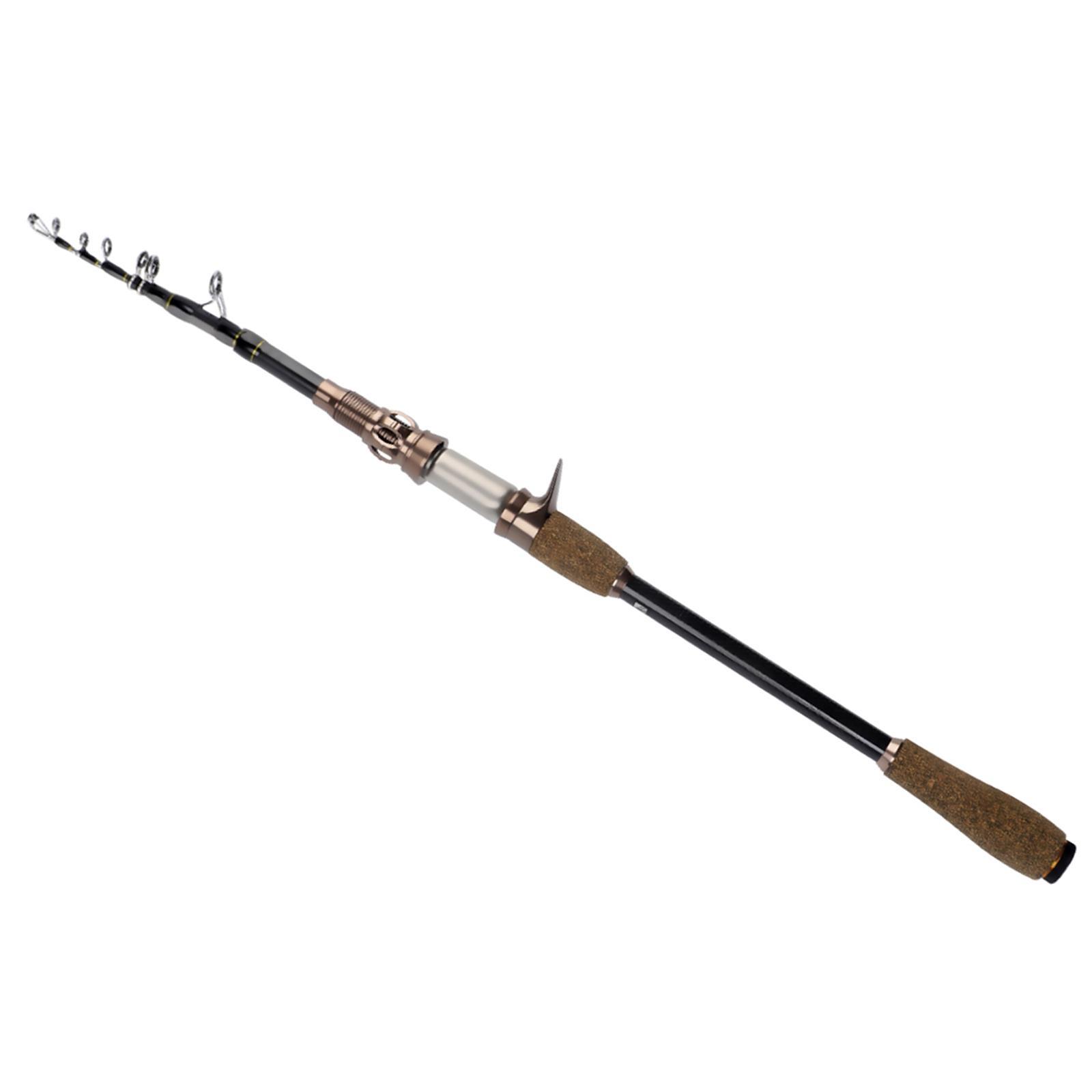 Fishing Rod, Carbon Fiber Casting Fishing Rod Lightweight Fly Fishing Rod for Bass Trout, Freshwater, Lure Fishing, Bass, Salmon