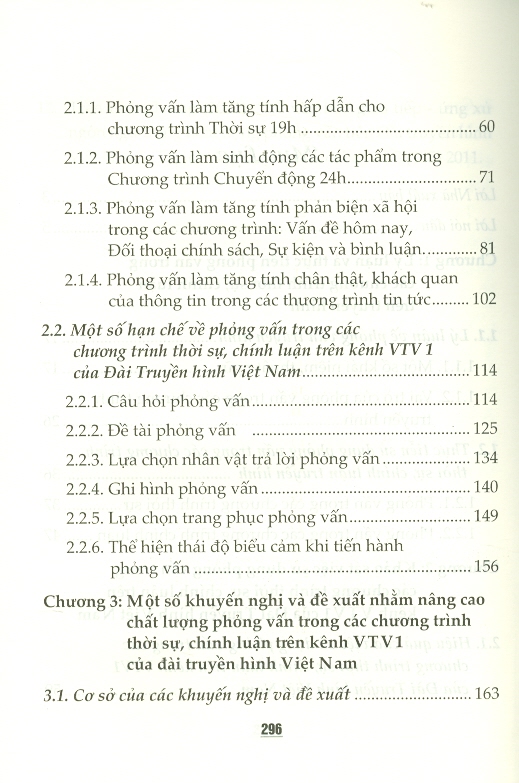 Phỏng Vấn Trong Chính Luận Truyền Hình