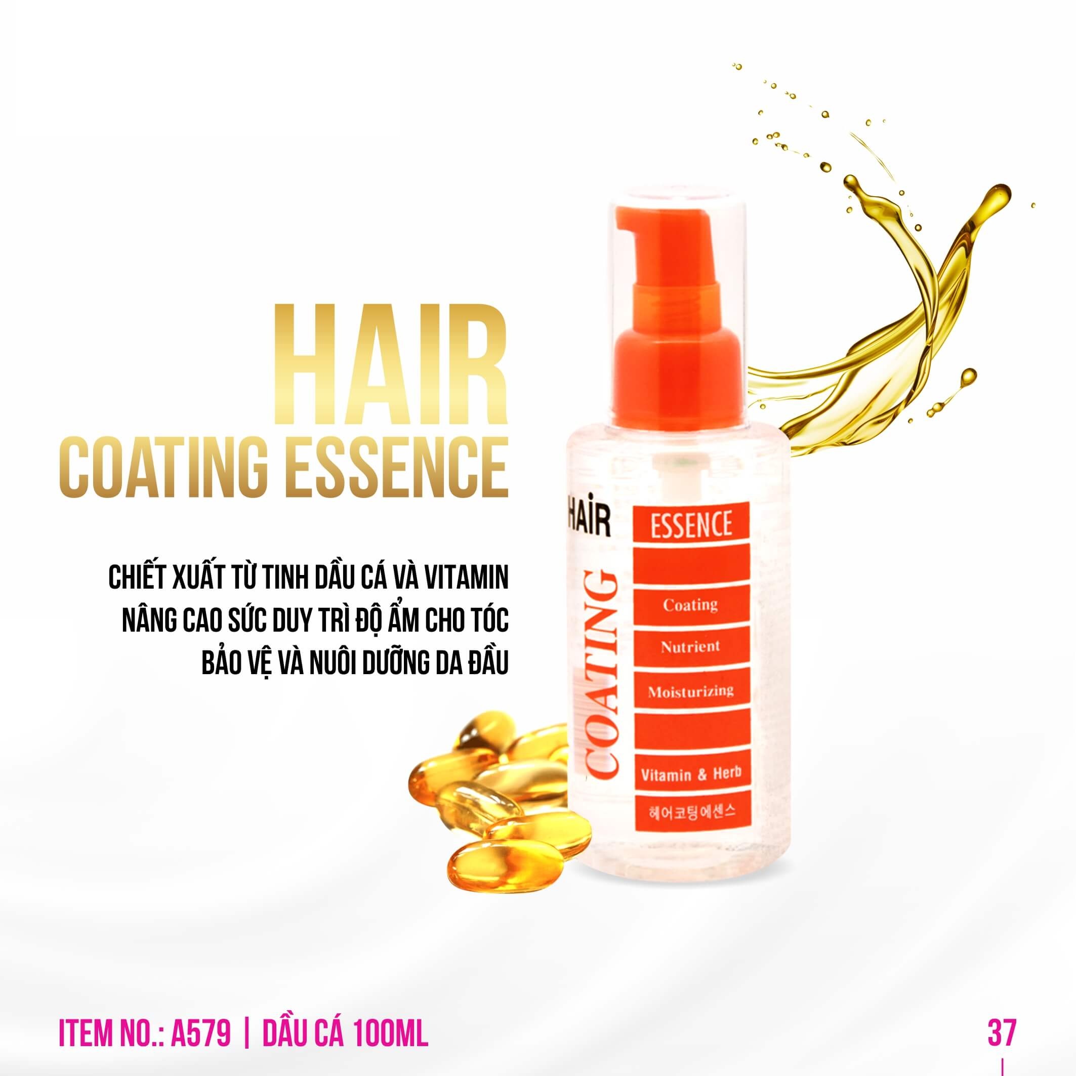 Dầu Cá Chai Mira Hair Coating Essence 100ml A579