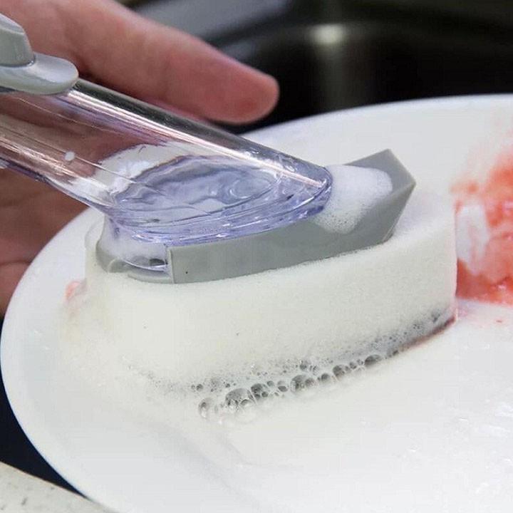 Chổi Cọ Rửa Kèm Bình Xịt