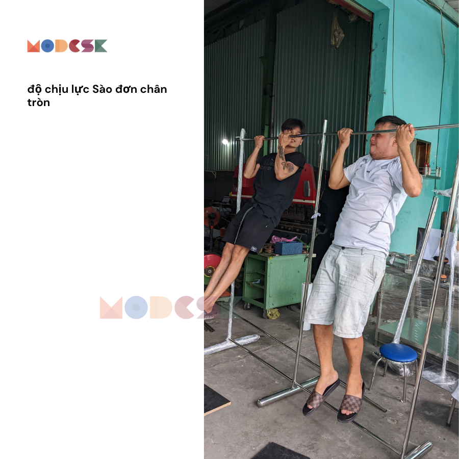 Sào/Giá đơn chân tròn Inox 304 Modesk