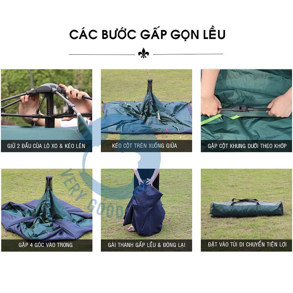 Lều liều picnic cắm trại dã ngoại du lịch đi phượt tự bung cỡ lớn size đủ cho 3-4 người