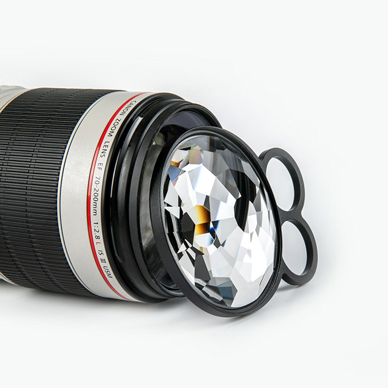 Kaleidoscope Glass Prism Rotatable Effect Filter SLR Photography Accessories