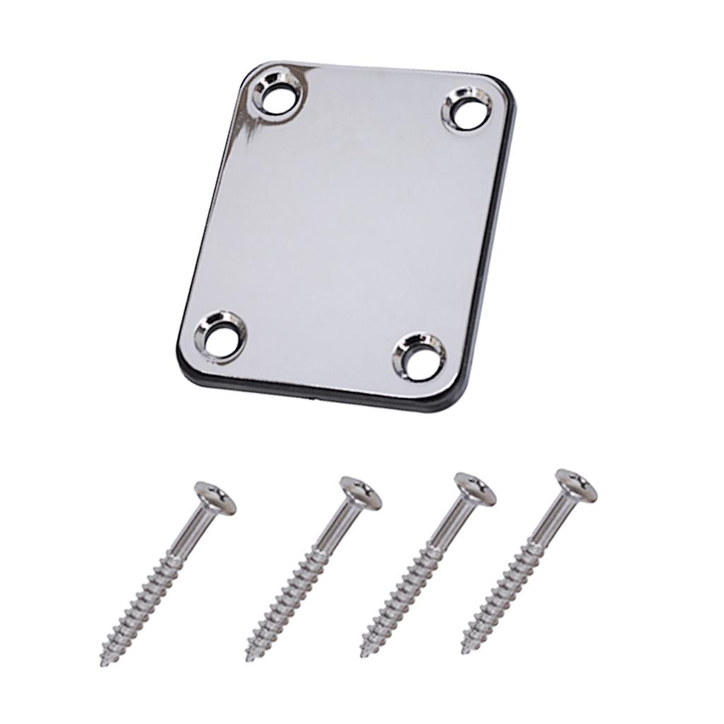 1 Set Guitar Neck Plate For Electric Guitar Bass Replacement