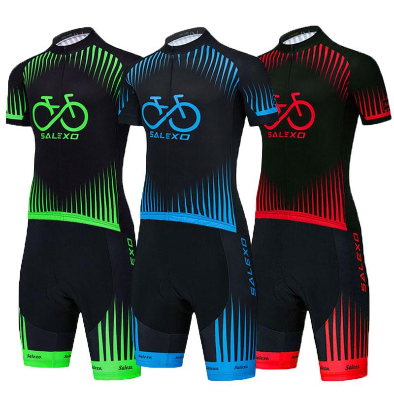 Bộ Quần Áo Đạp Xe 2023 Salexo Mùa Hè Maillot Ropa Ciclismo Người Xe Đạp Đi Xe Đạp Jersey Xe Đạp Quần Áo Thể Thao Phù Hợp Với Color: 8 Size: XS