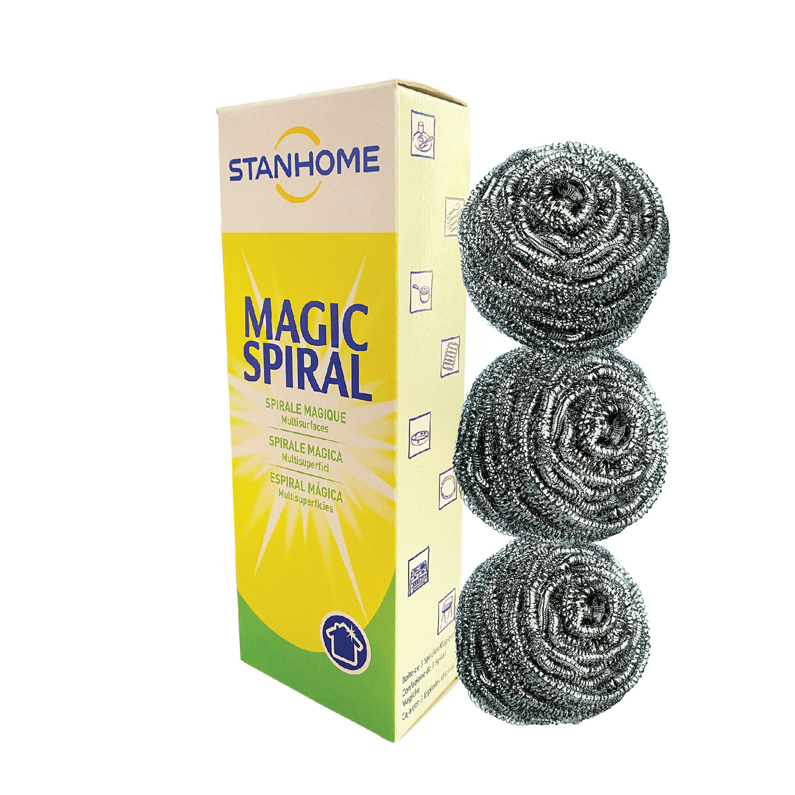 Hộp 3 miếng cọ đa năng Stanhome Magic Spiral