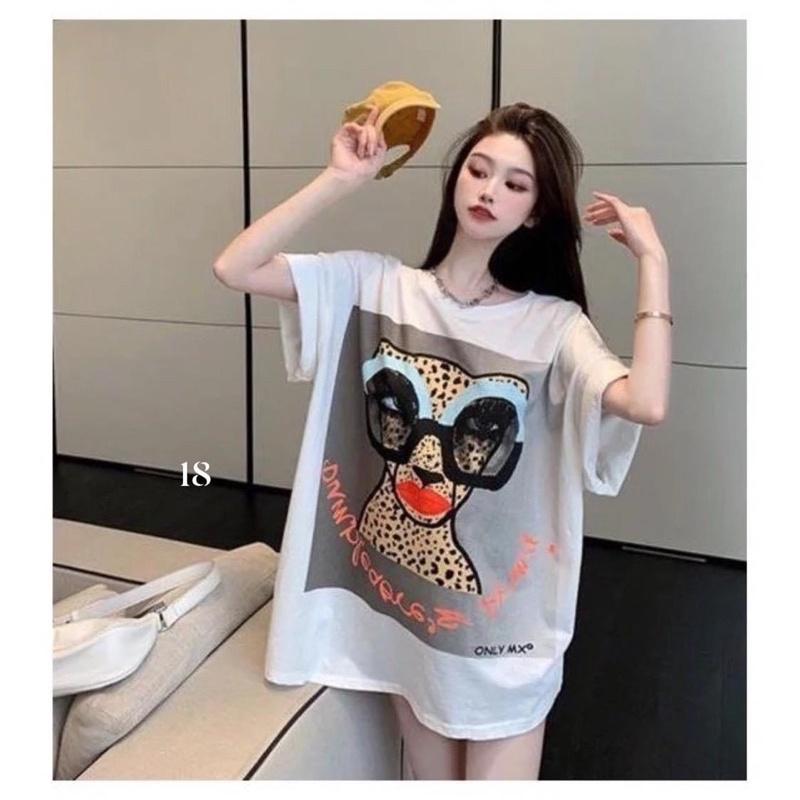 Áo Thun Unisex Form Rộng Hàng QC Cotton Oversize,Hình In Sắc Nét,Phong Cách Hàn Quốc TH205
