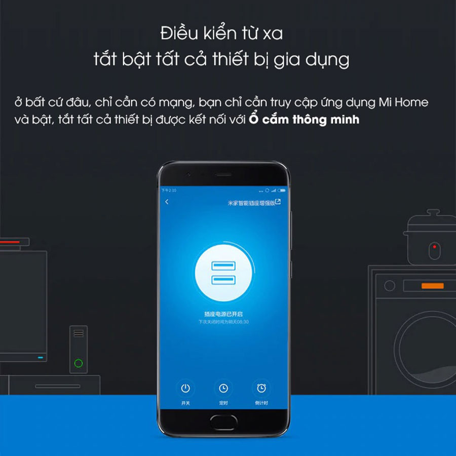 ổ cắm điện thông minh xiaomi hàng nhập khẩu
