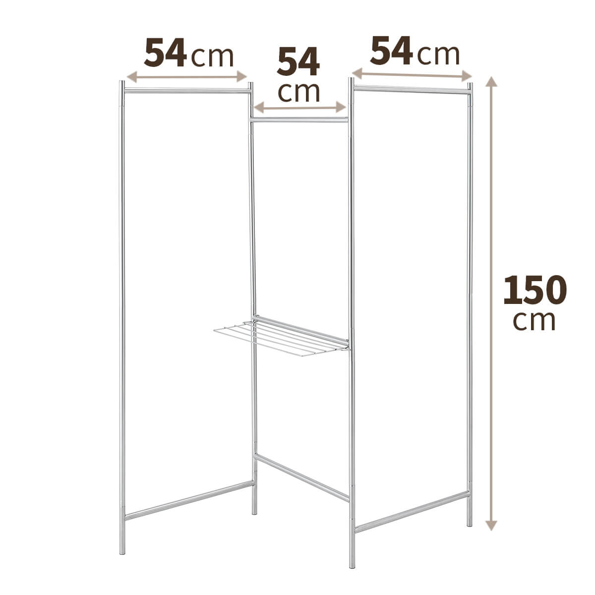 Giá Phơi Quần Áo Tiện Lợi Bằng Thép Không Gỉ TENMA, PSI-01