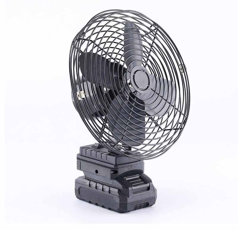 Quạt Tích điện Dùng Pin Rời 10 Cell 48V Metal (có Xoay)
