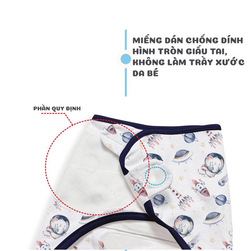 Quấn Chũn Cho Bé Sơ Sinh Giúp Bé Tránh Giật Mình Ngủ Sâu Giấc
