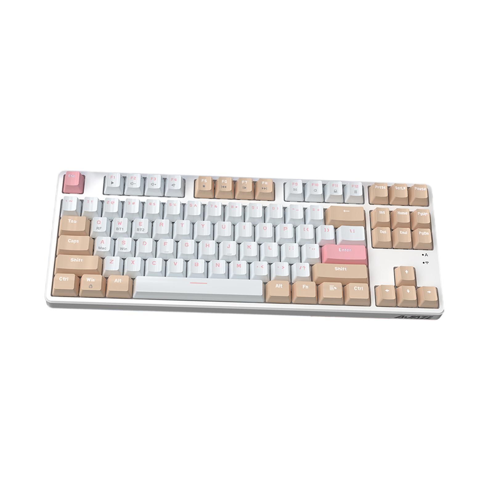 AK871 Mechanical Keyboard with A TKL Layout 87 Keys Wireless Office Keyboard