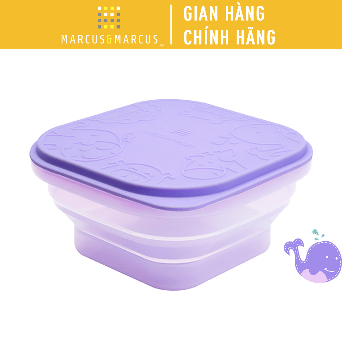 Bát silicon xếp gọn đựng bánh ăn dặm cho bé Marcus & Marcus - Willo