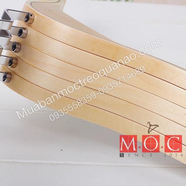 Móc gỗ vàng chống trượt đầu dẹp