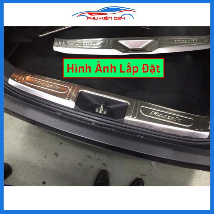 Ốp chống trầy cốp Rush 2019-2020-2021-2022 inox sáng bóng bảo vệ xe chống va đập
