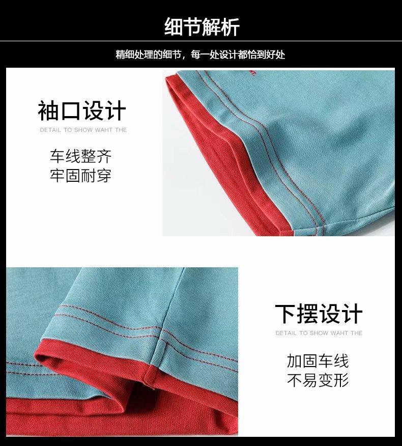 Set Áo Thun Ngắn Tay Cổ Tròn Giả Hai Lớp + Quần Short Thể Thao Cho Nam