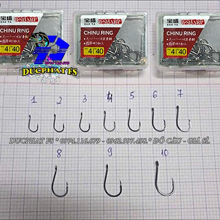 Lưỡi Câu Cá Chinu cực sắc bén nhiều size
