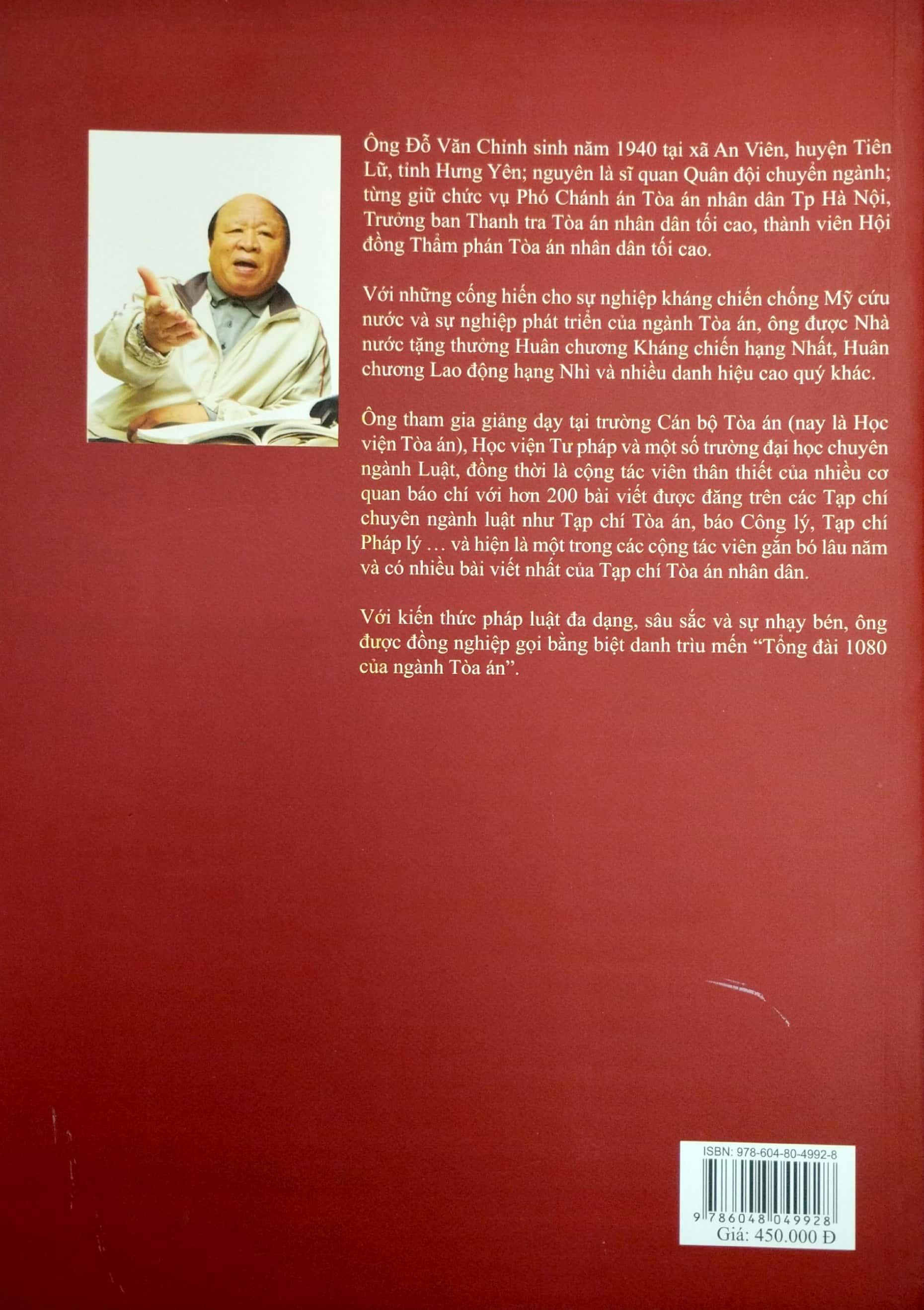 Tuyển Tập 100 Bài Viết Đăng Trên Tạp Chí Chuyên Ngành Luật Của Tác Giả Đỗ Văn Chỉnh