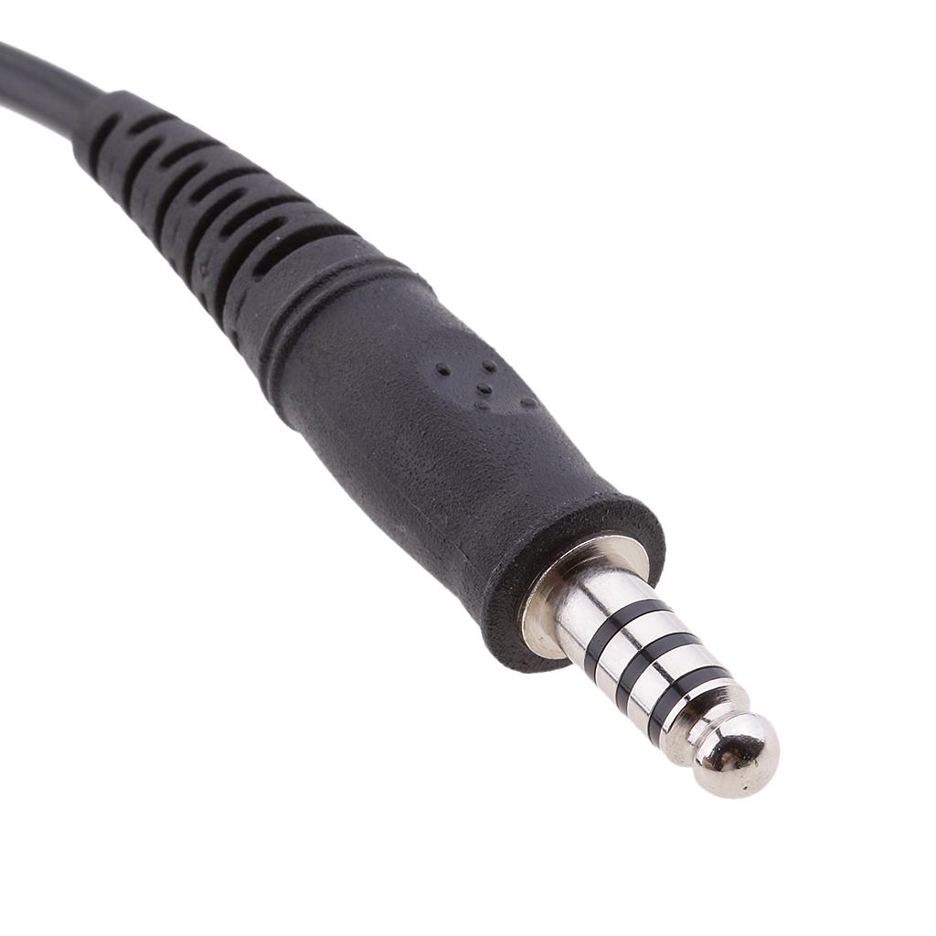 PTT Headband Headphone Earpiece with Mic for Baofeng TYT Kenwood Two Pin Two Way Radio