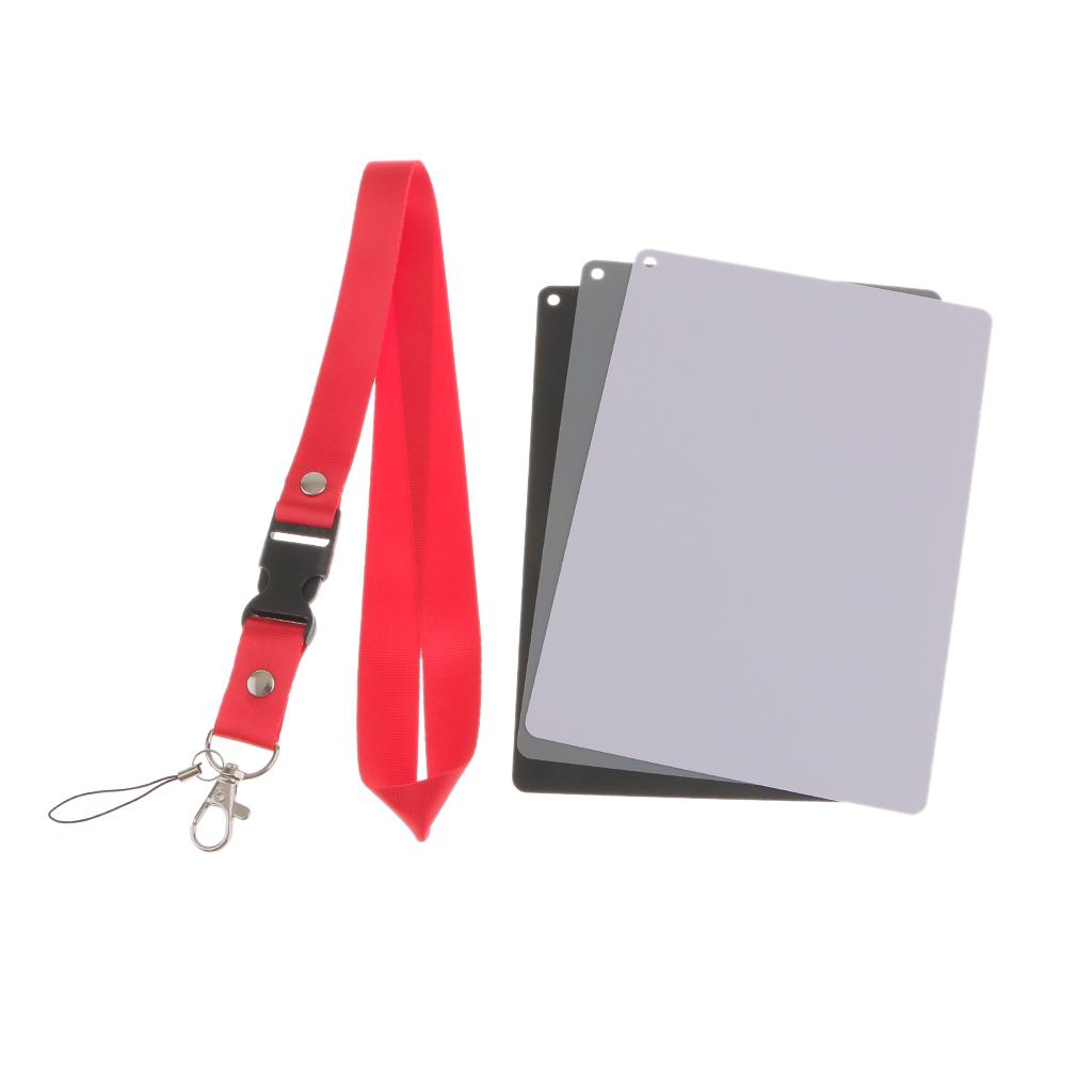 3in1 Digital Camera Grey Card White Black White / Strap