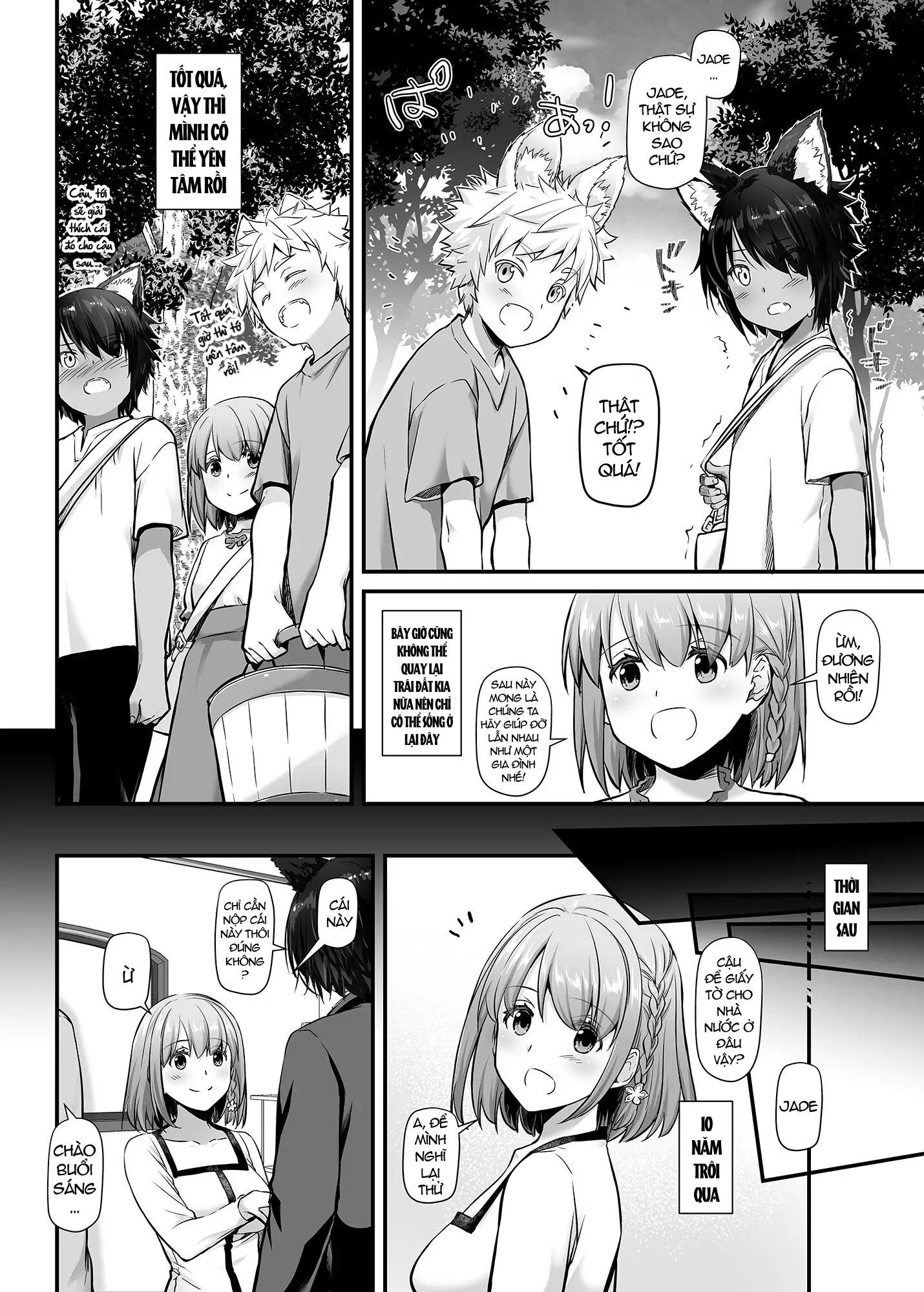 [21+] hai chàng trai cao lớn với đôi tai thú đã yêu tôi ở một thế giới khác chapter 1.1 12