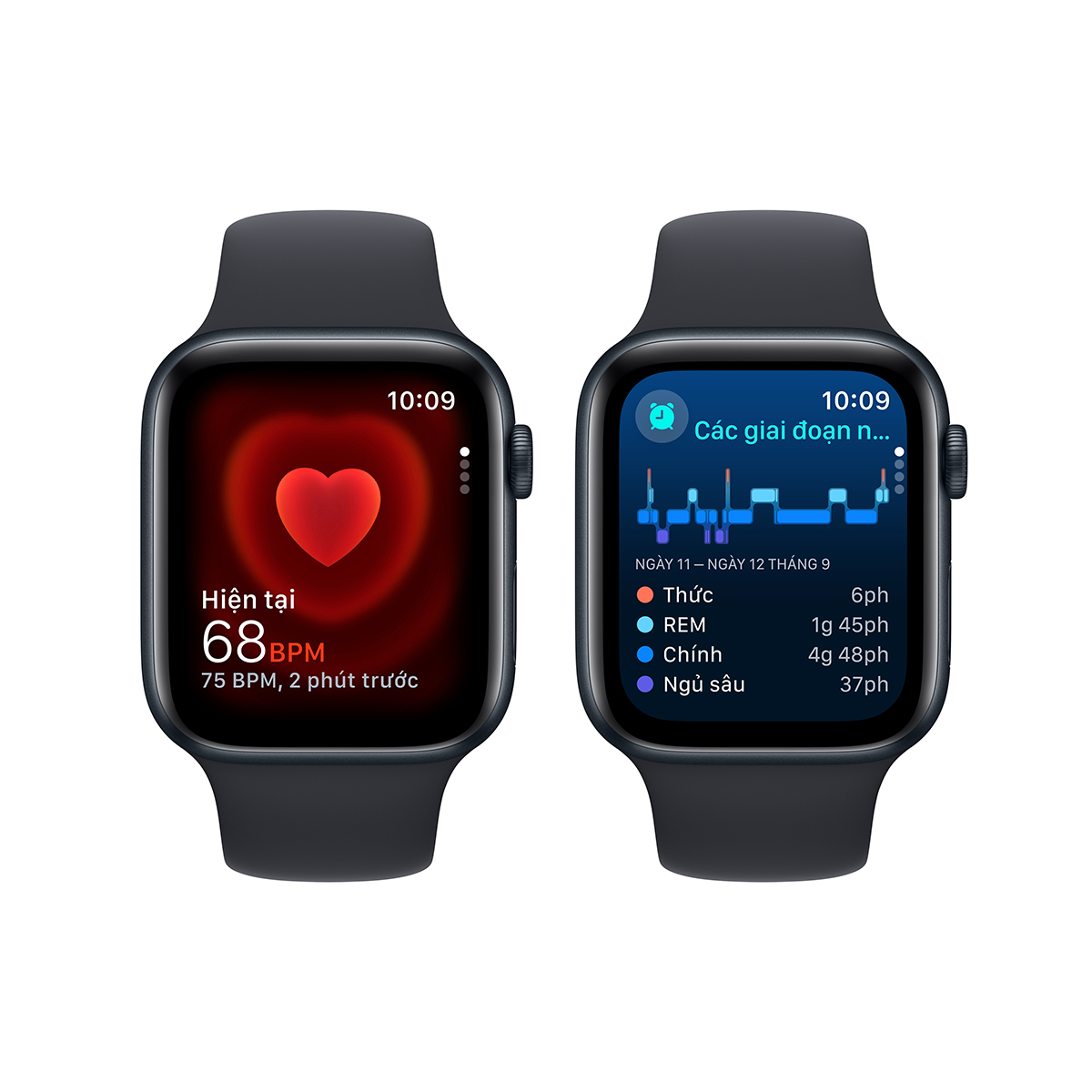 Apple Watch SE 2023 GPS Sport Band (Viền Nhôm, Dây Cao Su)