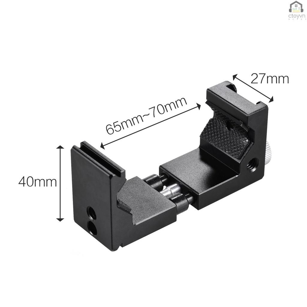 Kẹp gắn điện thoại với lỗ vít 1/4 inch thông dụng cho giá đỡ ba chân