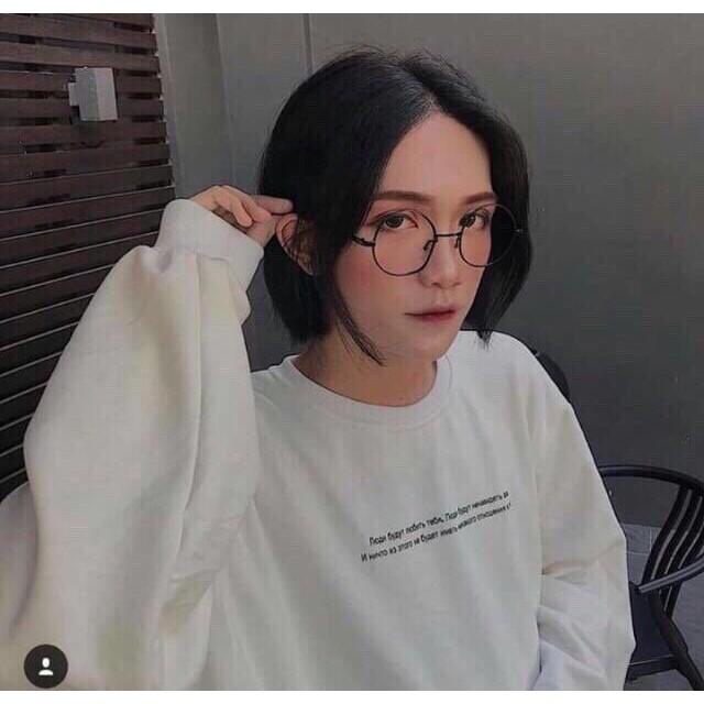 Áo Thun Ulzzang Tay Dài Bo Lai In Chữ Siêu Đẹp