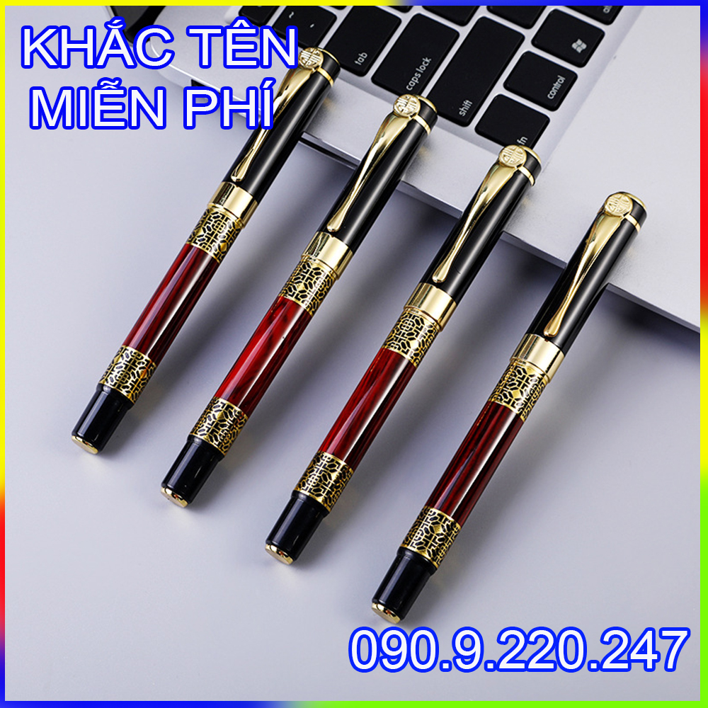 (Gift) Bút ký khắc tên cao cấp Doanh nhân, mực ịn đều ở mọi góc nghiêng