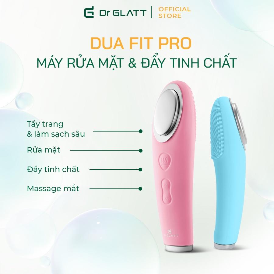 Máy rửa mặt và đẩy tinh chất Dua Fit Pro, 4 trong 1, hàng chính hãng Dr Glatt, thương hiệu Đức