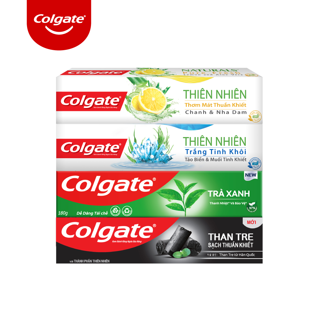 Kem đánh răng Colgate thiên nhiên thanh lọc từ Trà xanh thiên nhiên 180g/tuýp