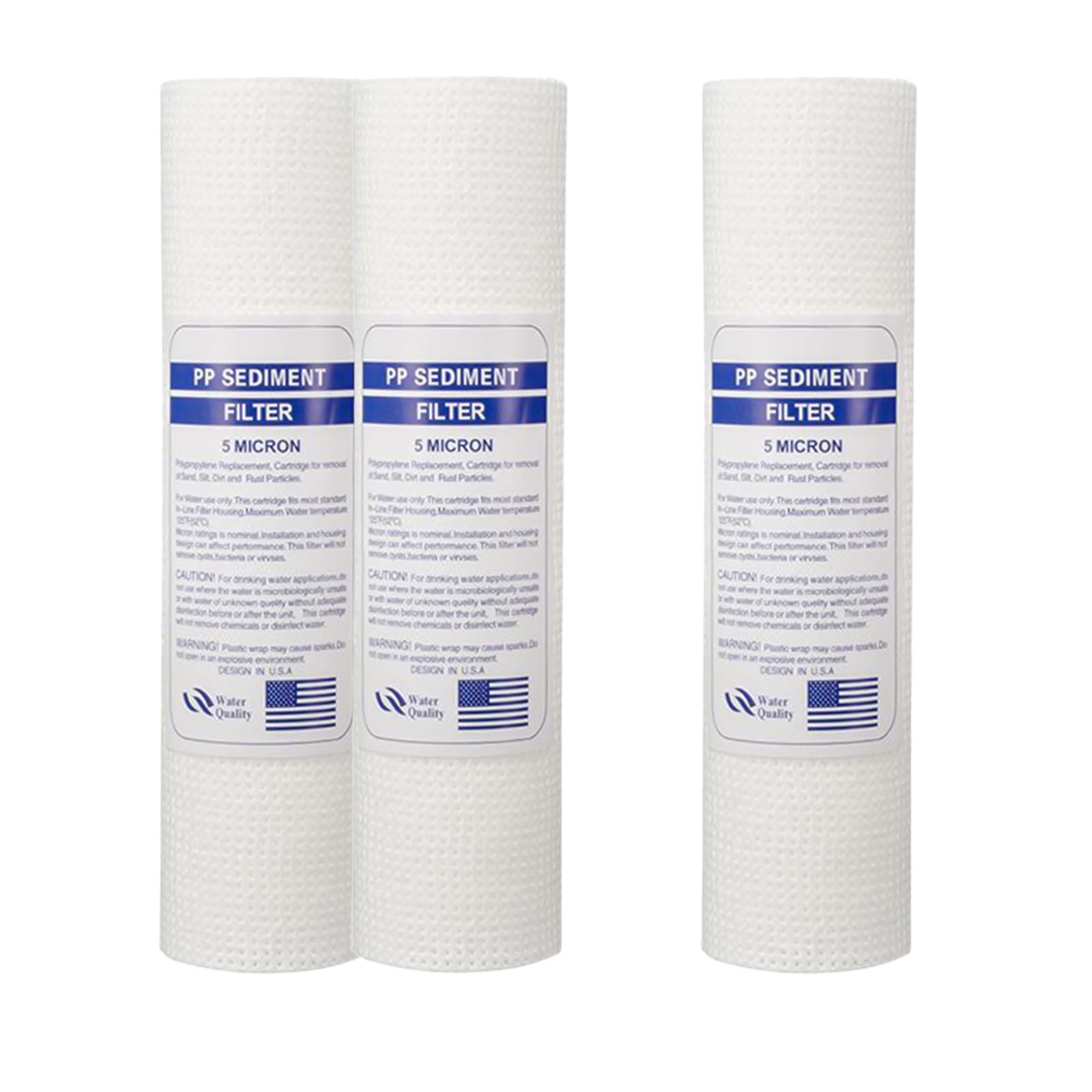 2X 10"x2.5" 120g PP Sediment Water Filter House Cartridge Reverse Osmosis 5