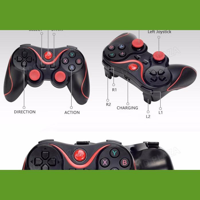 Tay cầm chơi game Bluetooth không dây cho smartphone wireless Terios T3 / X3 - gamepad - controller - joystick dành cho điện thoại smartphone pc máy tính laptop