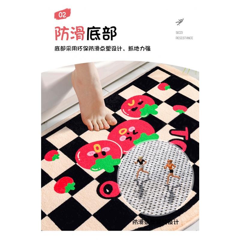 Thảm Chùi Chân Chống Trượt Thấm Hút Tốt Cho Nhà Tắm/Nhà Vệ Sinh