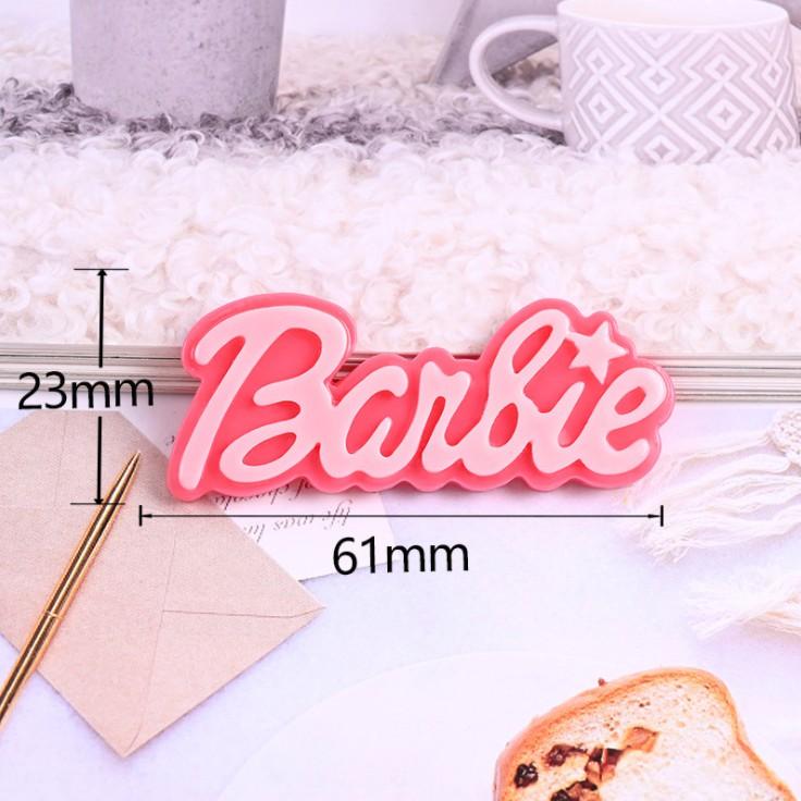 HN * Charm chữ Barbie cho các bạn trang trí vỏ ốp điện thoại, làm móc khóa, dán Jibbitz, DIY