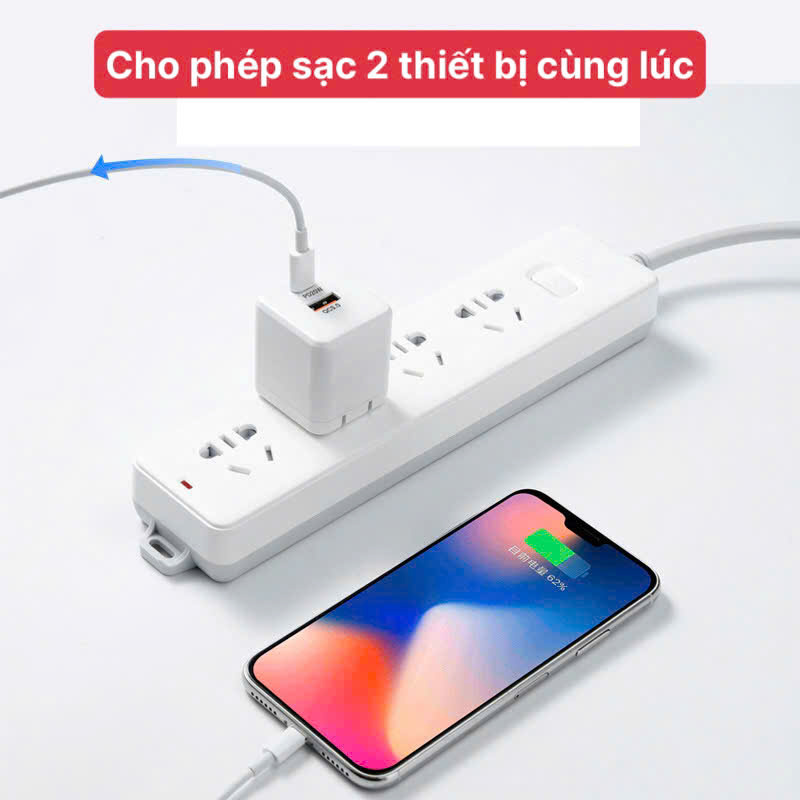 Củ sạc xuất Nhật 20W KFLY ( JHX-AC2061) chứng nhận PSE tiêu chuẩn Nhật Bản, hàng chính hãng