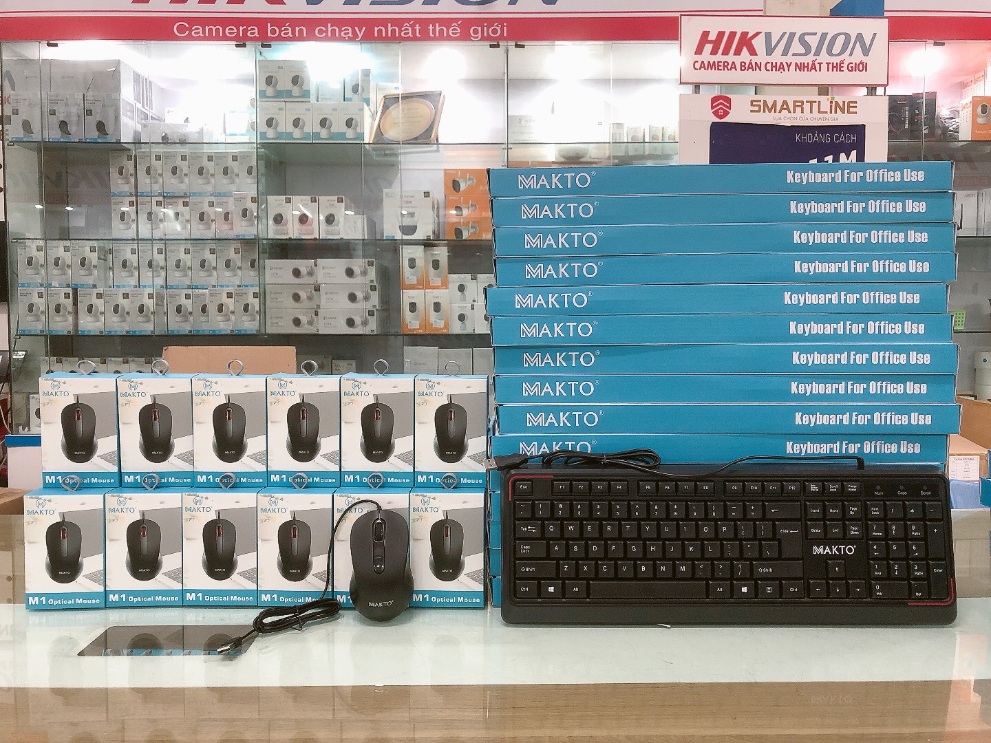 Bàn phím máy tính có dây Sothing MAKTO AK-320, chuột có dây MAKTO M1 USB cao cấp, độ nhạy cao, dannhf cho PC, Laptop- Hàng chính hãng